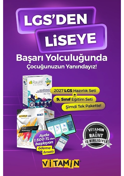 LGS 2027 Hazırlık Seti + 9. Sınıf Eğitim Seti