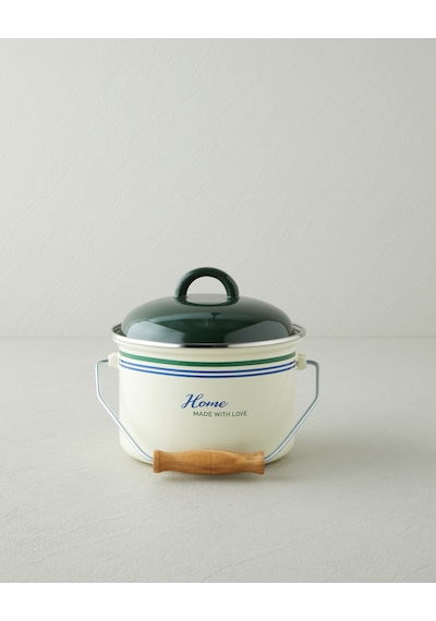 English Home With Love Emaye Bakraç 16 Cm Yeşil