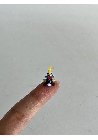 El Yapımı Mini Murano Cam Papağan Biblo A135-05