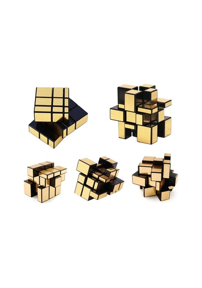 3x3x3 Mirror Zeka Küpü Sihirli Zeka Küpü Gold Edition