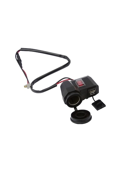 IC266F-1 Motorsiklet Usb Şarj Seti Anahtarlı