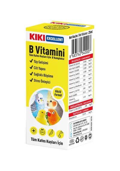 Kiki Excellent Kuş B Vitamini 25 ML