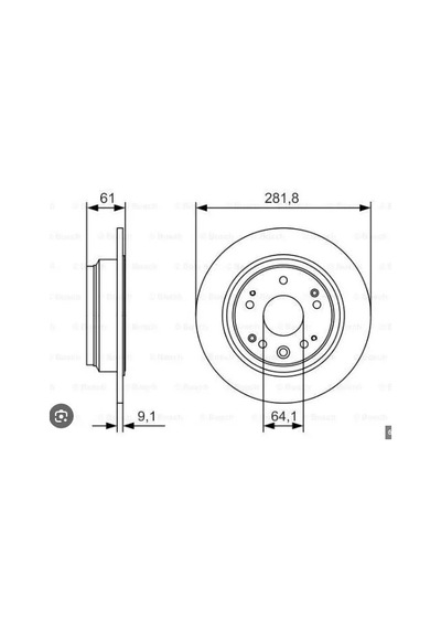 Fren Dıskı Rka Honda Accord Vıı 03-08 42510sz3j00 Df4431 Bg4095 282mm