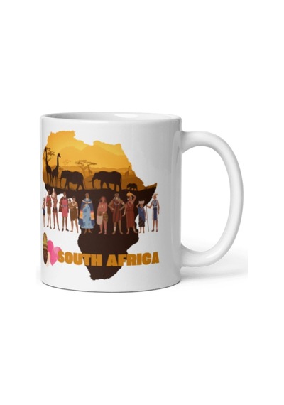Güney Afrika Kupa Bardak 2 Adet Seyahat Hatıra South Africa Mug