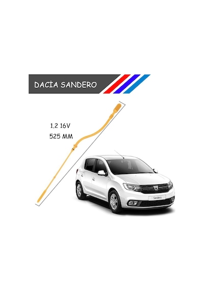 OTOZET Dacia Sandero 1.2 16V Motor Yağ Çubuğu Ölçüm Çubuğu