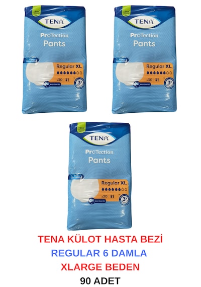 Tena Külot Hasta Bezi Regular 6 Damla Xlarge Beden - 90 XL
