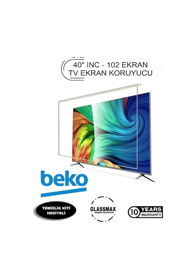 Beko 40f6100 Uyumlu 40" Inç 102 Ekran Tv Ekran Koruyucu