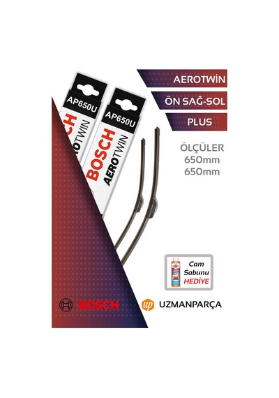 Bosch 3397006952+3397006952 650 Mm + 650 Mm Muz Tipi Aerotwin Ön Silecek Seti