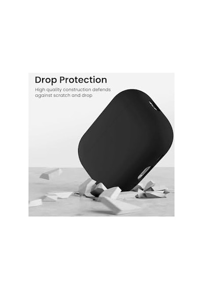 Caseonn Kılıf Askı Aparatlı Lansman Siyah Siyah Apple Airpods Pro 3 İle Uyumlu