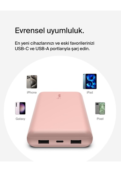 Usb C Taşınabilir Şarj Cihazı 20000 Mah, Usb Tip C Giriş Çıkış Bağlantı Noktalı 20k Güç Bankası İçin Usb C - A Kablosu Dahil 2 Usb A Bağlantı Noktası Rose Gold Usb C Taşınabilir Şarj Cihazı 20000 Mah, Usb Tip C Giriş Çıkış Bağlantı Noktalı 20k Güç Bankası İçin Usb C - A Kablosu Dahil 2 Usb A Bağlantı Noktası Rose Gold