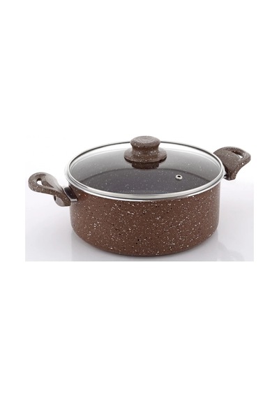 Derin Granit Tencere 24 Cm Kahverengi