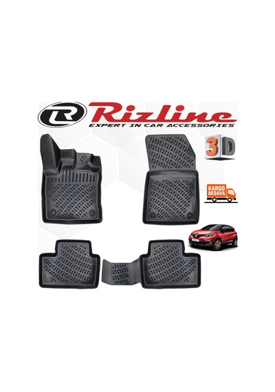 Renault Captur 3D Paspas Havuzlu 2021 Sonrası Siyah N11.32044