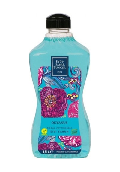 Eyüp Sabri Tuncer Doğal Zeytinyağlı Sıvı Sabun Okyanus + Bodrum Mandalinası 1500 Ml