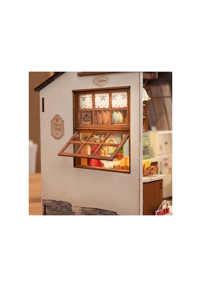 Neşeli Mutfak 3d Puzzle Ahşap Minyatür Maket Kiti Dıy Kendin Yap
