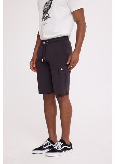 The Crow Cash Cargo Sweatshort Antrasit Polyester Pamuk Şort Antrasit