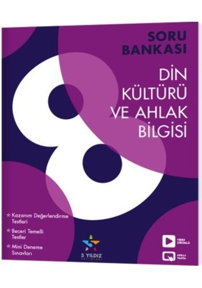 8.Sınıf Din Kültürü Ve Ahlak Bilgisi Soru Bankası- 5 Yıldız Yayınları