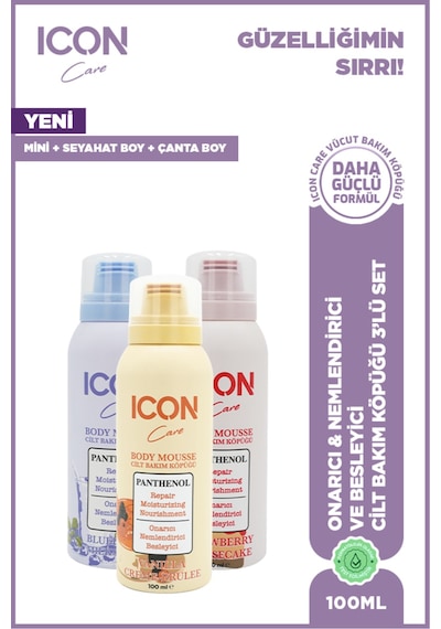 Cilt Bakım Köpüğü Vanılla 100 Ml X Cheesecake 100 Ml X Mılkshake 100 Ml