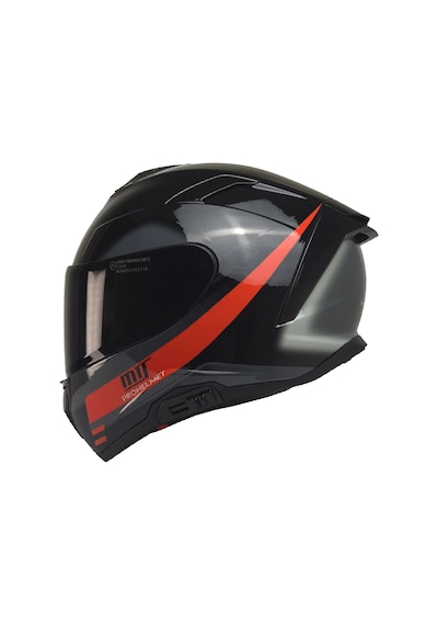 Mts X340 Rosso Fullface Kask Siyah Camlı Parlak Siyah Kırmızı