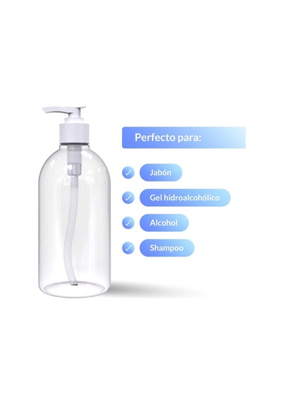 Tr Rc Ocio 500ml Dezenfektan Jeli Doldurmak İçin 4'lü Paket Boş 500 Ml Şişe, Jel Sabun Ve Dezenfektan İçin Tüm S