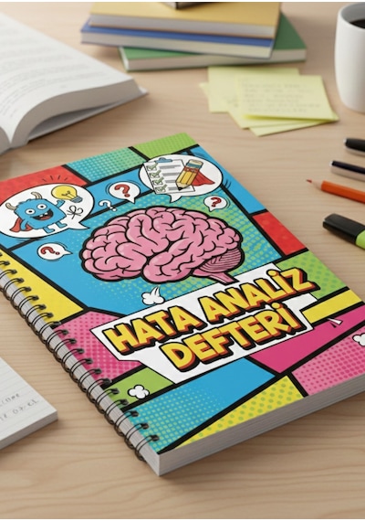 Analiz-hata Defteri, Sınava Hazırlık Planı, Soru Defteri, Ders Planlayıcısı Çok Renkli