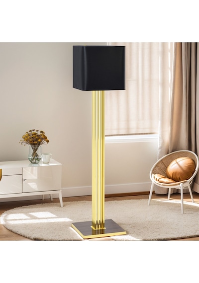 Premium Model Kare Lambader Lüx Aydınlatma Sitemi 37x37 159 Cm Siyah