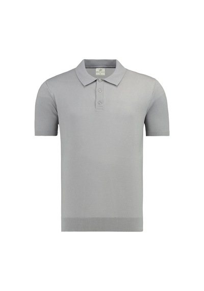 Anthony Jackson Premium Erkek Triko Polo Yaka T-shirt Giovanni Gri