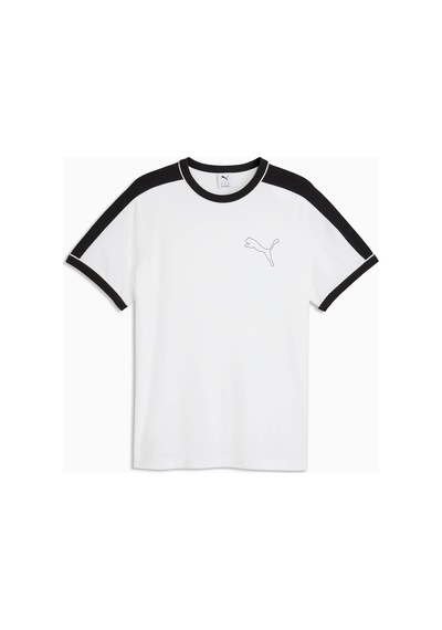 Puma T7 Ringer Tee Erkek Beyaz Tişört 636726-02
