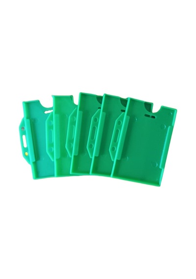 Yeşil Yaka Kartı Plastik 5 Li Kılıf