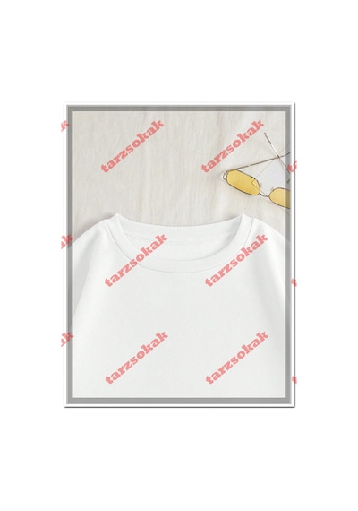 Tarzsokak Beyaz Biskilet Stubborn Detaylı İkili Takım