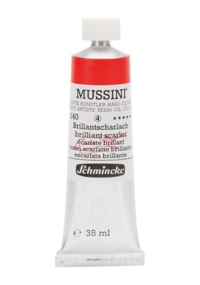 Schmincke Mussini Artist Yağlı Boya 35 ML Seri 4 340 Brilliant Scarlet
