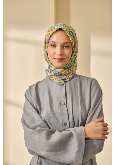 Silk Home Soft Eşarp 73090-25 Gök Mavi, Sarı, Pembe, Bebe Mavi