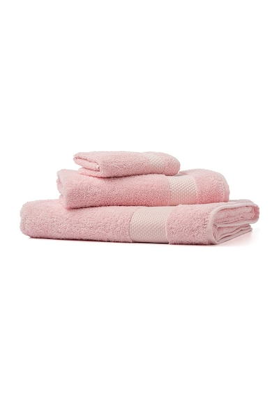 Soley Minerva %100 Pamuklu 2'Li El  -  Yüz Havlusu Seti Pembe 50 x 90 Pembe