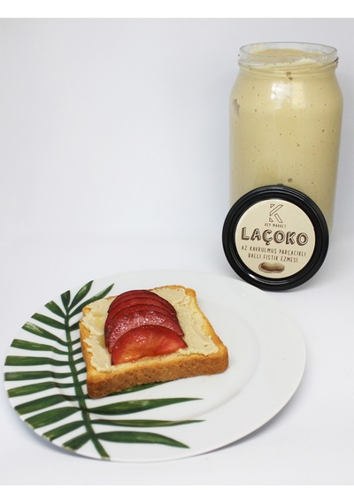 Laçoko Doğal Az Kavrulmuş(Çiğ)Parçacıklı Ballı Fıstık Ezmesi 2 KG