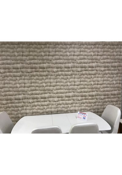 Bej Hafif Simli Tüy Desen 16 M2 Duvar Kağıdı 452582 Çok Renkli
