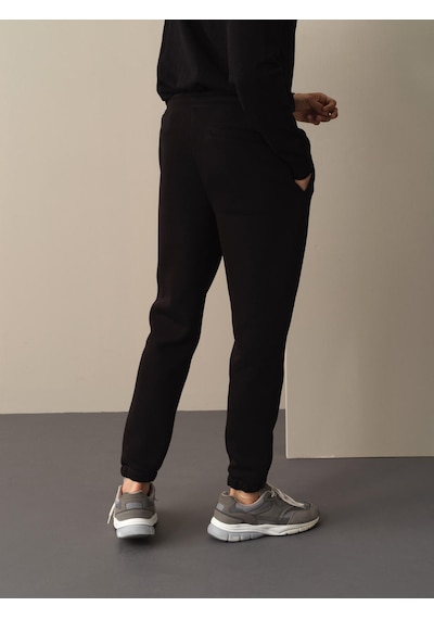 Xint Siyah Regular Fit Pamuklu Sweat Pantolon 380135