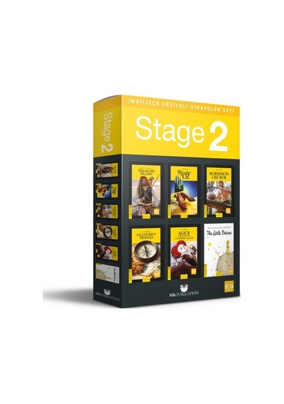 İngilizce Seviyeli Hikayeler Seti - Stage-2 - Yqbx-636356