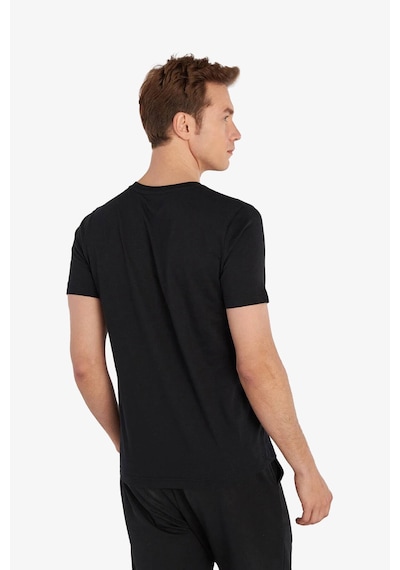 Hummel Hmlelemental Logo Cotton Tee Erkek Siyah T-shirt 911947-2001 Siyah