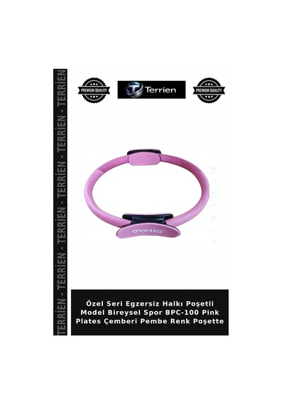 Özel Seri Egzersiz Halkı Poşetli Model Bireysel Spor Bpc-100 Pink Plates Çemberi Pembe Renk Poşette