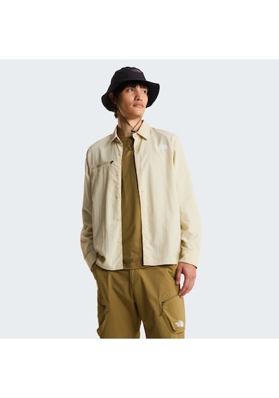 The North Face Packable Long Sleeve Erkek Gömlek C-the0a8ftrdomdom Bej