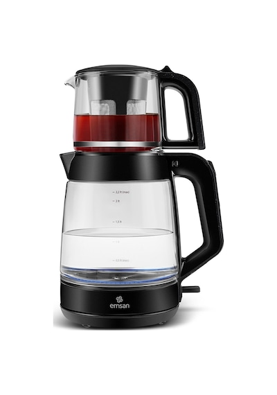 Emsan Glass Tea XL 1900 W 2 in 1 Cam Çay Makinesi ve Kettle
