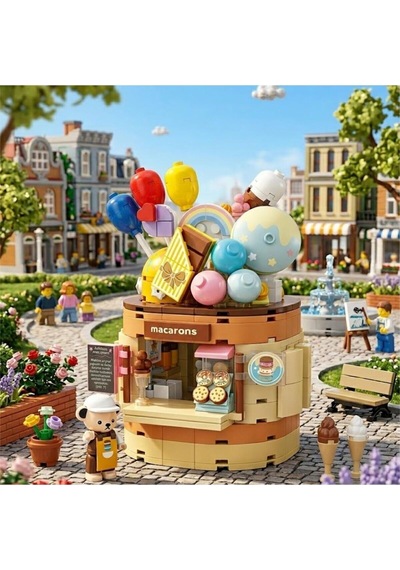 P881201 Panlos Teddy Bear Koleksiyonu Dondurma Dünyası 354 Parça Block Oyuncak
