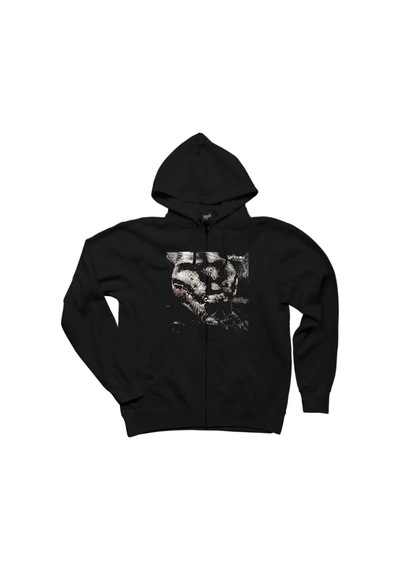 Satyricon Volcano Siyah Fermuarlı Kapşonlu Sweatshirt