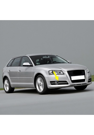 Audi A3 S.back 2009-12 Sağ Sis Farı Kapağı Parlak Krom 8p0807682j