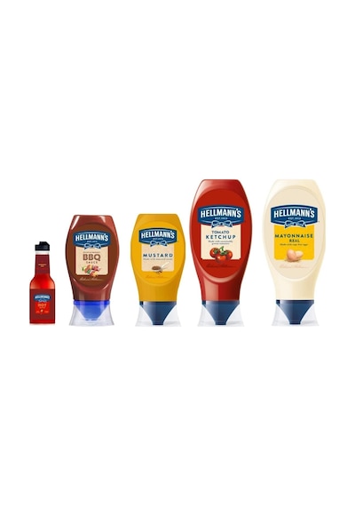 Hellmanns 5 Li Sos Paketi Ahşap Tepsi Hediyeli Çok Renkli