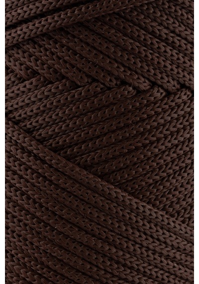 3 Mm - 250 Gr Polyester Makrome Ipi Kahverengi 120 M Polyester Makrome Ip Supla Ip Ve Çanta Ipliği