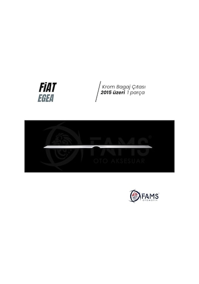 Fiat Egea Sedan Krom Bagaj Çıtası 2015 Üzeri P. Çelik