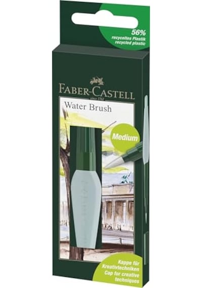 Faber-castell Hazneli Suluboya Fırçası Beyaz