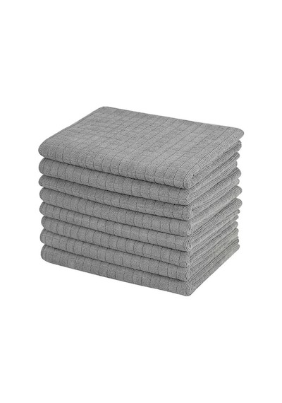 Orret Home 3 Adet Mikrofiber Kareli Mutfak Bezi, 40x40 Cm, Leke Ve Koku Tutmaz, 1100 Gsm, Deterjanla Kullanıma Uygun, O Diğer