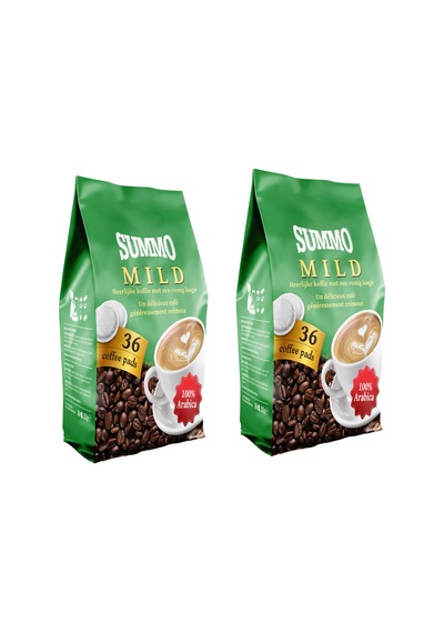 Summo Mild 72'li Avantaj Paketi Senseo Pad Coffee PadsKahve Kapsülü 2 x 36'lı
