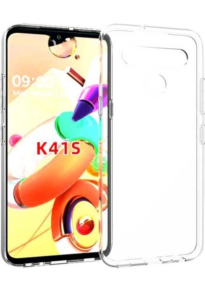 LG Uyumlu K41s Kılıf Zore Süper Silikon Kapak Renksiz